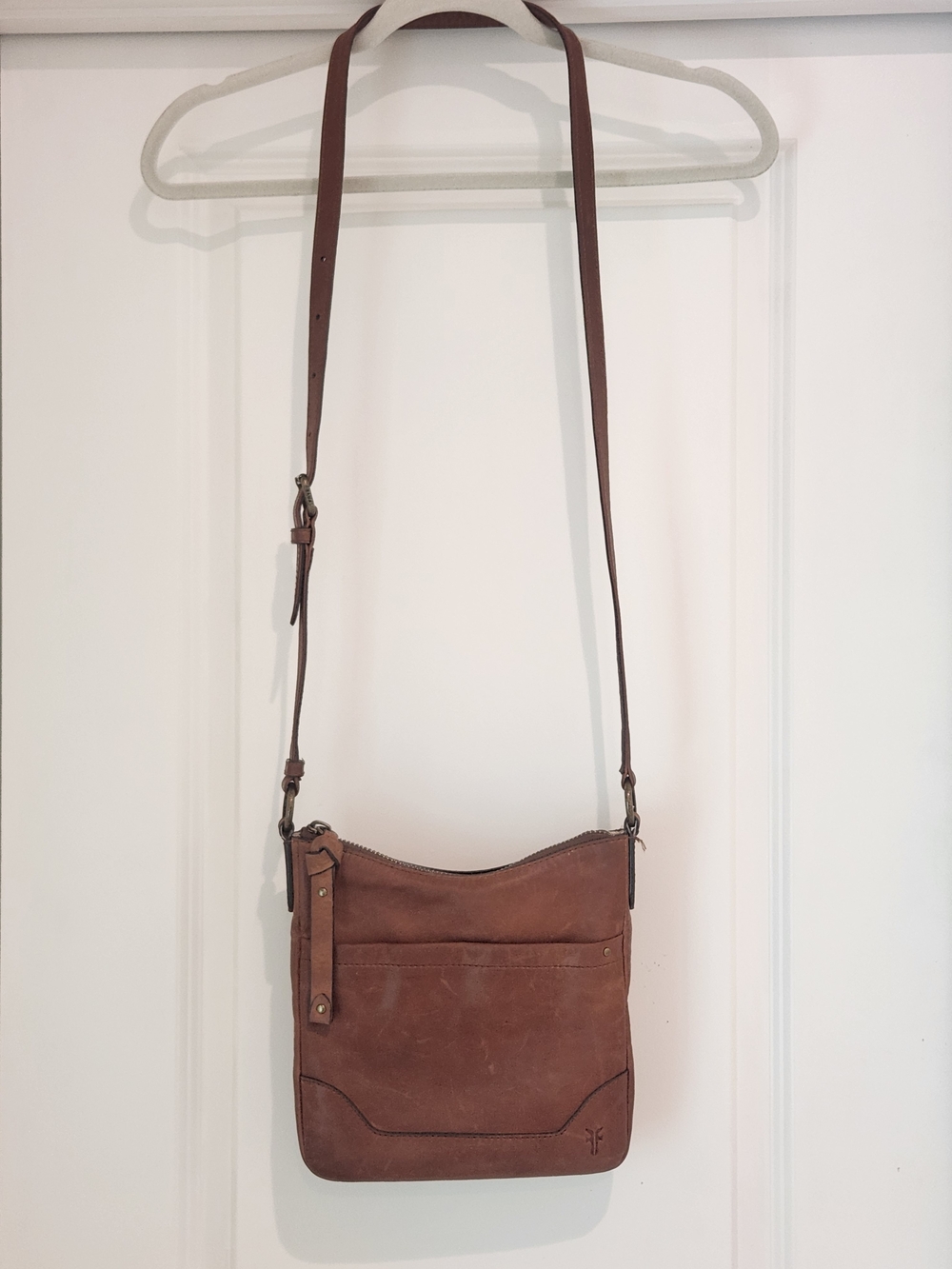 Frye Rustic Brown Leather Crossbody